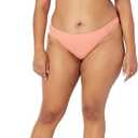 Amazon Essentials Women's Side Tab Bikini Swimsuit Bottom (Large, Coral Pink)