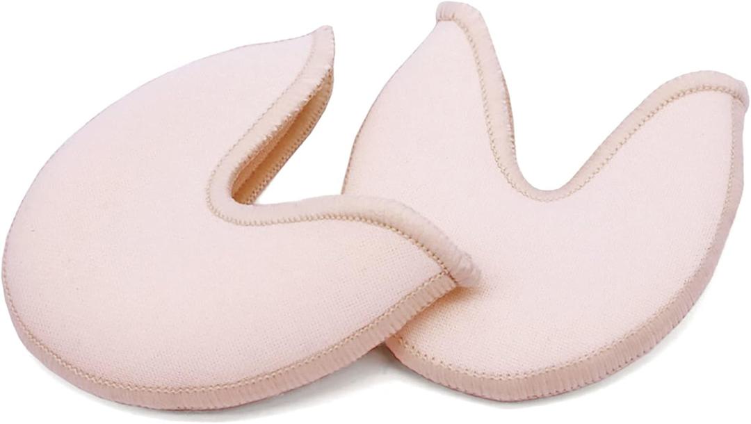 DANCEYOU Ballet Dance Toe Pads Soft Gel Toe Covers Pointe Shoes High Heels Toe Caps for Women Girls (Small, Light Pink-thin Gel Pads)
