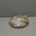 Set of 3 Rattan Tray with Mother of Pearl Inlay, Round Serving Trays for Coffee Table, Decorative Wicker Woven Ottoman Tray for Table Home Decor, Kitchen, Coffee, Bread, Fruits