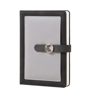 SAFWEL A5 Lined Journal Notebooks Hardcover Notebooks Cover with Magnetic Buckle Closure for Work Travel College (Color : Black)
