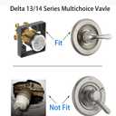 Delta RP46074 Shower Valve Cartridge for Tub/Shower 13/14 Series - Single Function Temperature Control Replacement