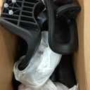 COLAMY Ergonomic Mesh Office Chair with Footrest, High Back Computer Executive Desk Chair with Headrest and 4D Flip-up Armrests, Adjustable Tilt Lock and Lumbar Support-Black