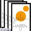 14x22 Picture Frame Set of 4, Black 14 x 22 Frame High Transparent Wall Gallery Poster Canvas Photo Frames for 14 by 22 inches