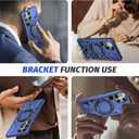 Zewan Designed for Samsung Galaxy S23 Ultra Case [Compatible with Magsafe] Stand, [Military Grade Drop Tested] Dual Layer Shockproof Full Protective Case for S23 Ultra,Blue