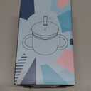 BUSOHA Stainless Steel Sippy Cups - 3 IN 1 Silicone Sippy Cup for 6+ month old Toddlers Straw Cup with Lid,Brush and Silicon Straw Anti-Drop Spill Proof Cups for Baby Kids Travel,8 oz, Pink