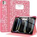 Supveco Case for iPad Pro 11 Inch (M5/M4) 2025/2024 with Pencil Holder-[Apple Pencil Charging+Auto Wake/Sleep],Premium Folio Stand Case with Slim Soft TPU Back Cover for iPad Pro 11 Inch-Watermelon