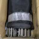 4108FT, 350GMS Teslin Mesh Pool Safety Fence, Stainless Steel Feet, Triple Stitching Craftsmanship, Protecting Children and Pets, Black