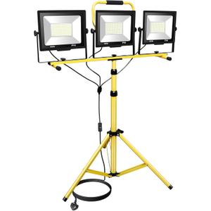Willpower 300W Tripod Stand LED Work Light, 30000LM LED Floodlight Portable Job Site Light 110V Outdoor Indoor for Workshop Garage Construction Basement IP66 6000K with 5 Meter Power Cord