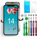 LCD Replacement Screen for iPhone 14 6.1 inch (Model A2649, A2881, A2884, A2883, A2882) Display digitizer Touch Screen w/Tool Set