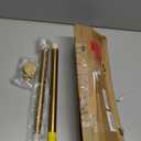 Closet Rod, 17 to 28 Inch Heavy Duty Adjustable Metal Clothing Rack for Hanging Clothes, Closet Poles for Wardrobes, Laundry, Durable Steel, Gold（Upgraded Extra Strong）