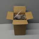 6 Inches Round Solid Wood Furniture Legs Set of 4, Brown Wooden Replacement Feet with Threaded 5/16'' Hanger Bolts for Sofa, Couch, Armchair, Cabinet, TV Stand, Ottoman and Dresser