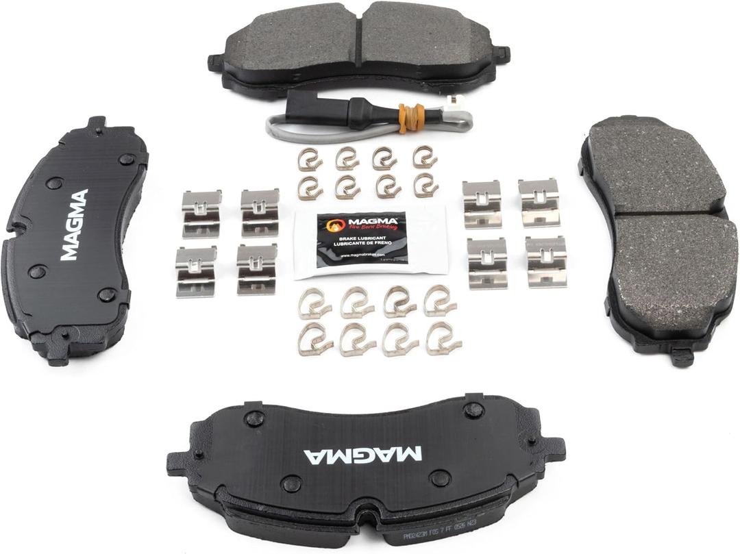 MAGMA Premium PMD2423M Semi-Metallic Brake Pads, Front