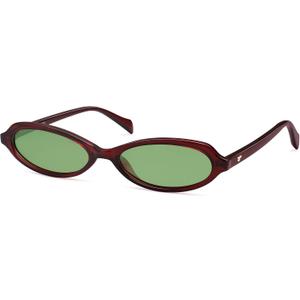 VANLINKER Polarized Retro Oval Sunglasses for Women Small Chic 90s Vintage Style Trendy Slim Narrow Y2k Sunnies VL9873