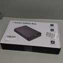 Gun Safe for Handgun Biometric Gun Safe for 2 Pistols, Quick Access Handgun with Fingerprint PIN or Key Lock Rechargable Handgun Safe, for Home Car Travel Nightstand Bedside or Drawer