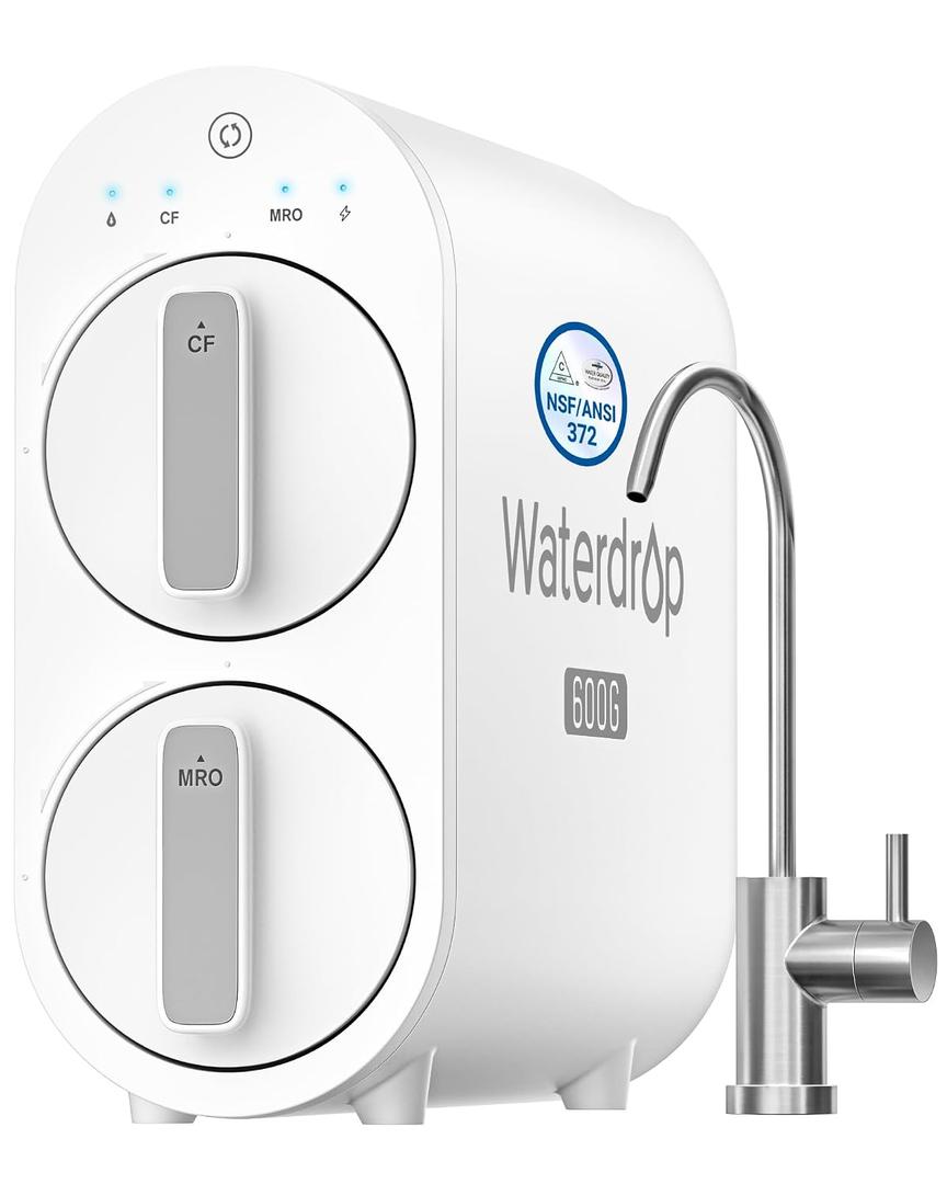 Waterdrop G2P600 Under-Sink RO System, 600 GPD Tankless Water Filtration