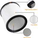 DXVC6910 Cartridge Filter Replacement for DEWALT Wet Dry Vacuum Cleaners 6-16 Gallon, Compatible with Dewalt DXV06P DXV09P DXV10P DXV10PL DXV10SA DXV12P DXV14P DXV16P, 2 Pack
