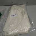 Cream Beige Chair Back Covers for Dining Room, Farmhouse Solid Cream Color Linen Polyester Back Chair Protector, Rustic Modern Art 4 Pcs Back Covers for Dining Chair Decoration, 20 x 19 Inches