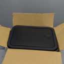 TIPGO Bathroom Trash Can with Lid, 4 Gallon / 15 Liter Small Garbage Can, Press Top Bin, Plastic Wastebasket with Pop-Up Lid for Bedroom, Living Room, Office (Black)