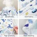 Bienbee Dog Pajamas, 4 Pack Dog Recovery Suit Shedding Suit Cute Soft Puppy Clothes Dogs Pjs Onesies Jammies Adjustable Breathable & Stretchy Clothes for Small Medium Large Dogs Girl Boy Puppy, XS (Dinosaurs,Planets,Blue,Light Gray)