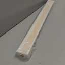 DEZ FURNISHINGS Cordless 1" Light Filtering Pleated Shade, Fabric, 35"W x 64"H, Ecru