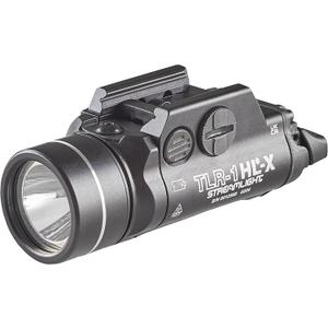 Streamlight 69501 TLR-1 HL-X USB 1500-Lumen 15000 Candela Rechargeable Rail-Mounted Tactical Weapon Light with Specific Compatibility Rail Locating Keys, Black