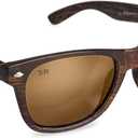 Shady Rays Classics | Classic Mens and Womens Sunglasses with Polarized Lenses (Brown)
