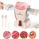 ONCE FOR ALL Meat Slicer Cleaver Kitchen Knife Set For Meat Slicing Shredding, Manual Fresh Meats Cutter Food Slicer For Beef Pork Mutton For Home Cooking BBQ Hot Pot (Pink)