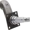 QJZ SP504 - Trailer Spindle for 3500 lbs Axle - #84 E-Z Lube Weld-On - Drop Style (4 in) with Brake Flange Compatible with Bearings Kit: L44649/10 & L68149/11
