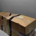 ALPHA CAMP Oversized Camping Folding Chair - Heavy Duty Steel Frame Support 350 LBS, Collapsible Padded Arm With Cup Holder, Quad Lumbar Back, Portable for Outdoor/Indoor (Black Grey)