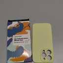 LOVE 3000 Designed for iPhone 14 Pro Case, Premium Silicone with [Soft Anti-Scratch Microfiber Lining] Shockproof Protective Phone Case for Men Women Girls 6.1", Creamy Yellow