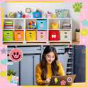 Self Adhesive Embroidered Chenille Patches, Patches Stickers for Backpacks Hats Clothing Shoes (7 PCS - Lightning)