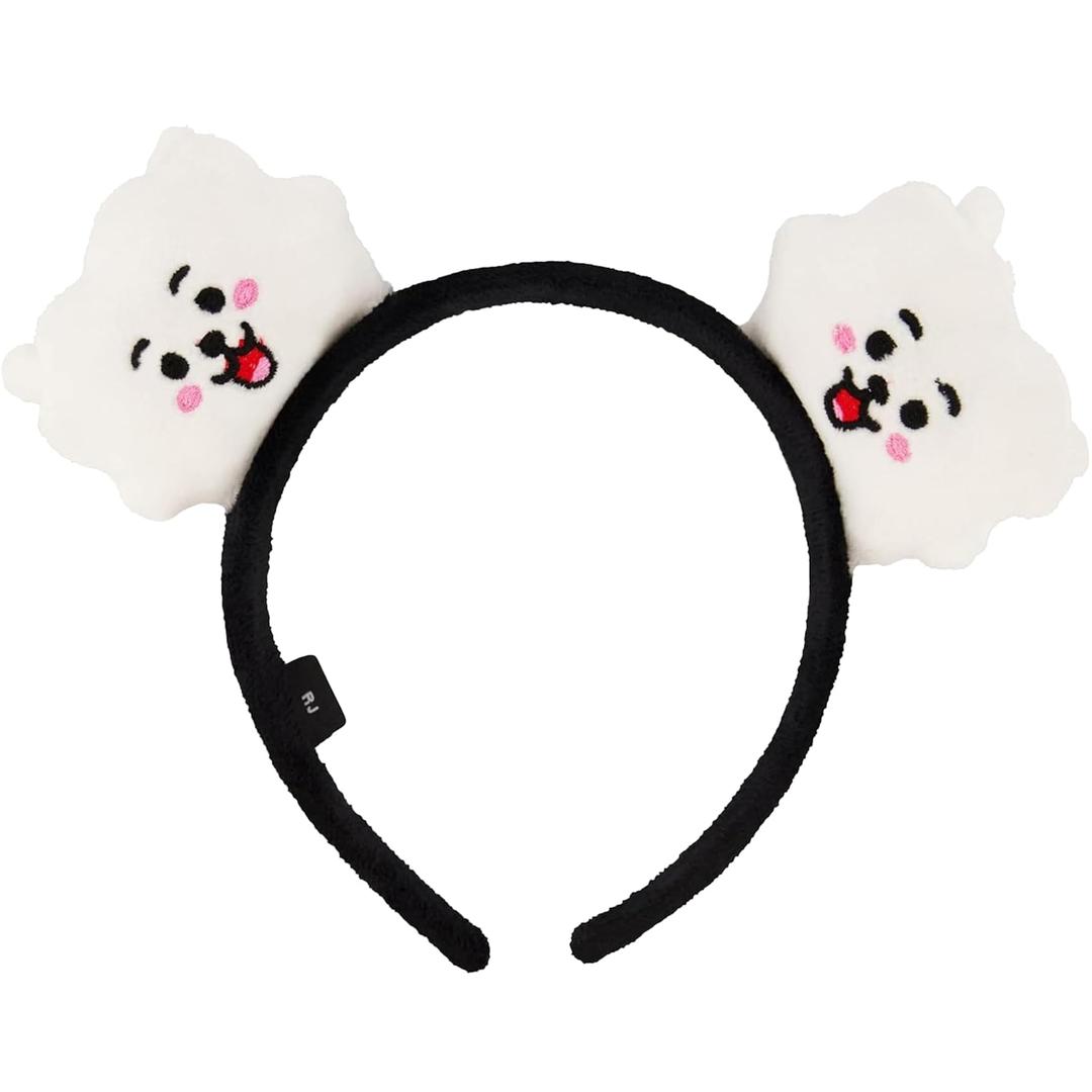 BT21 LINE FRIENDS Women's Headband, 3D Plush Hair Band for Adults, Cute Fashion Accessories, RJ, One Size