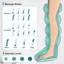 Nekteck Leg Compression Massager Recovery System, Cordless Foot and Leg Massager for Circulation and Pain Relief, Rechargeable Compression Boots with 6 Modes 4 Intensities, Legs Relaxation, Size: Middle (2-Pack)