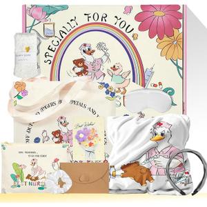 9 Pcs Nurse Gifts Set for Women, Practical Appreciation & Graduation Present with Tote Bag & Daily Accessories