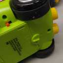 Prextex 2 Pack Cartoon Remote Control Cars for Toddlers - Police Car and Race Car with Steering Wheel Controllers and Lights - Different Frequencies So Both Can Race Together - Toddler Gift 18+ Months