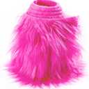 Shaggy Plush Faux Fur Fabric Precut Strips Fluffy Fuzzy Craft Fur for Gnomes Beard Hair Cosplay Costume Dwarf Decoration, Hot Pink 2x60 inch, Hot Pink, Count of 3