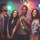 2 x Educated AF Graduation Sash with Gold foil, Black Class of 2025 Senior Graduation Sash, Congrats Grad Supplies, Graduation Party Decorations and Favors(Black+Gold)