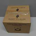 EastFlame Tabletop Pillar Hurricane Candleholder with Decorative Stones - Suitable for Dia 3" and Below Pillar Candles and Scented Candles, Gift for Lovers' Gathering, Home Decor, Parties & Weddings