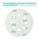 YEHBS 100PCS 60 Grit Premium Green Sanding Discs, 5-Inch 8-Hole Sandpaper for Random Orbital Sander