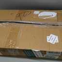 Record Player Table, Mid-Century Record Player Stand with Vinyl Storage Hold Up to 150+ Albums, Vinyl Record Cabinet with Adjustable Shelves, Wood Turntable Stand for Music Living Room (Brown)