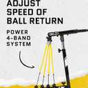 SKLZ Hurricane Baseball and Softball Swing Trainer, Adjustable Power Band System with Anti-Dent Ball Head, Height 23 to 38 Inches, Solo Hitting Practice for Youth Ages 14 and Under