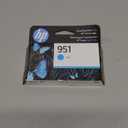 HP 951 Cyan Ink Cartridge | Works with OfficeJet 8600, Pro 251dw, 276dw, 8100, 8610, 8620, 8630 | Eligible for Instant Ink | CN050AN