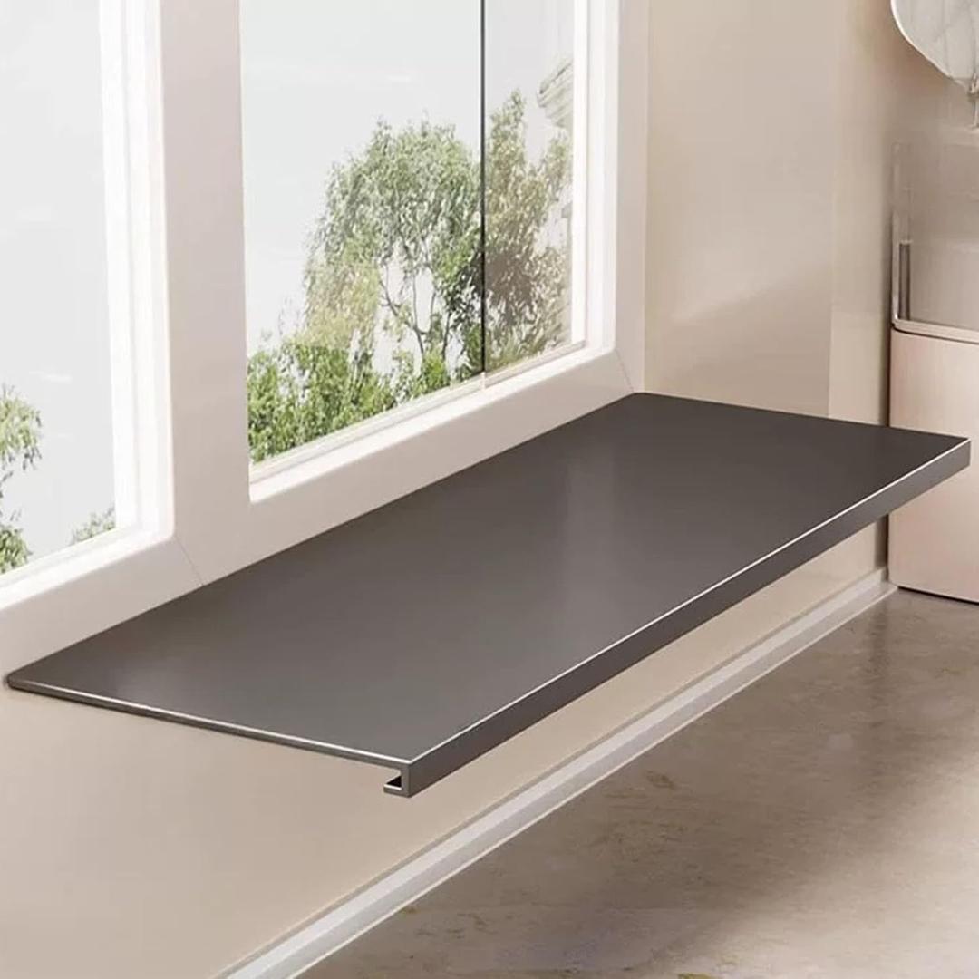 Window Sill Extender,Black Extension Board Not Easy To Bend(23.6x7.87in)