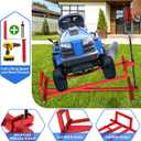 Lawn Mower Lift Jack, Lifting Platform 882 Lbs Capacity Telescopic Maintenance Jack with User Manual for Garden Tractors and Riding Lawn Mower with Manual Handle & Power Tool Extension Handle - B
