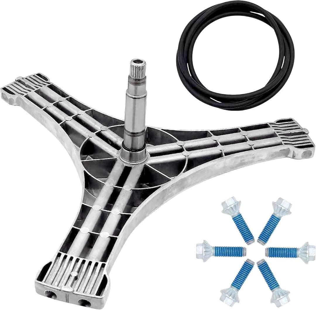 DC97-15491A Washer Flange Shaft Assembly Replaces AP4458785 2077008 fit for Samsung Washers WF330ANB WF330ANW + 6 PCS DC60-40137A Spider Arm Samsung Washer Hex Bolts prime & swift