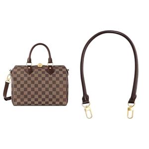 jiesinlov 27.5inches Vachetta Leather Shoulder Rolled Strap Replacement,Bags Strap for Soft Lucky Speedy 25 30 Handbags (Coffee)