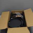 iDavosic.ly Plant Stand Indoor Outdoor, 3 Tier Corner Metal Flower Display Holder Shelf, Easy Assembly Folding Tall Orchid Rack for Patio Balcony Porch Garden Living Room House, Black