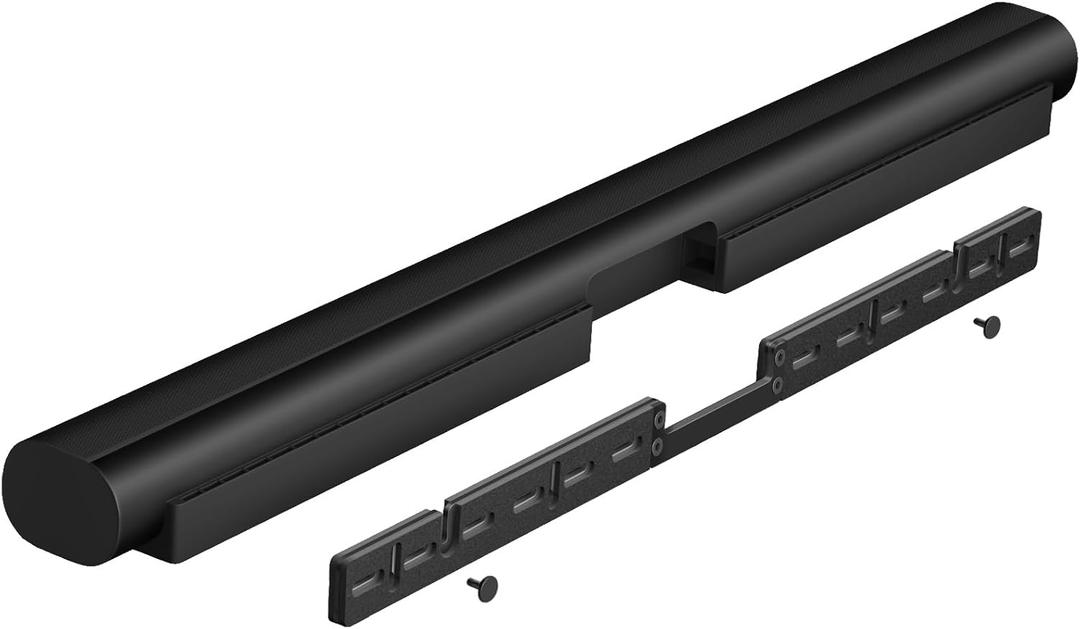 TNP Wall Mount Compatible with Sonos Arc Ultra and Sonos Arc Soundbar (Black) - Hanging Mounting Bracket for Sonos Soundbar Under TV Easy Install Hidden Floating Style Design