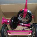 Schwinn Roadster Bike for Toddler, Kids Classic Tricycle, Low Positioned Steel Trike Frame w/ Bell & Handlebar Tassels, Rear Deck Made of Genuine Wood, Boys and Girls Ages 2-4 Year Old, Bright Pink