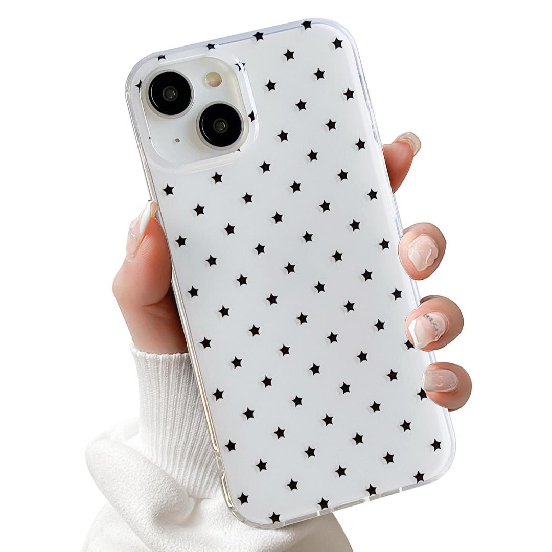YKCZL for iPhone 16 Case Cute Little Heart Polka Dot Simple Phone Case Wear IMD Slim Protection Crove for Women Girls-Purple Heart